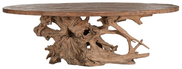 Dining Table Home ESPRIT Natural Teak 240 X 120 X 78 cm