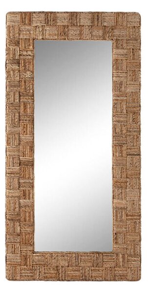 Wall mirror Home ESPRIT Natural 100 X 6 X 200 cm