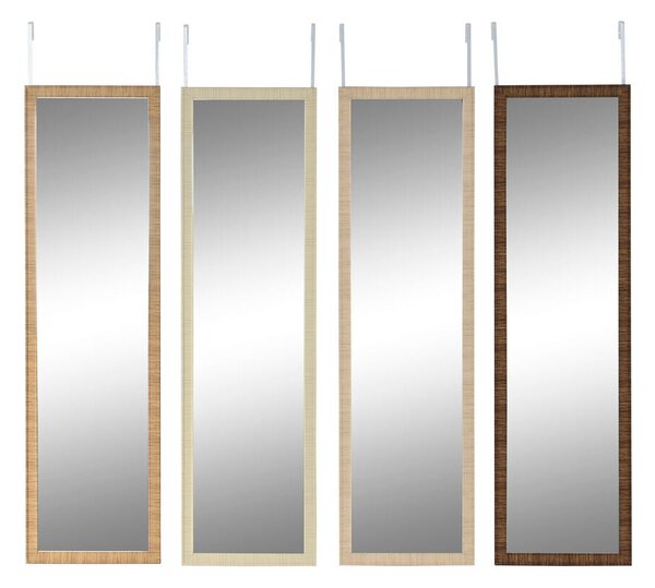 Wall mirror Home ESPRIT Brown Beige Grey Natural 35 x 2 x 125 cm (4 Units)