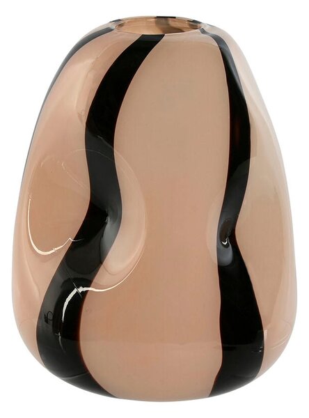 Vase Home ESPRIT Black Cream Crystal Modern 23 x 23 x 28,5 cm