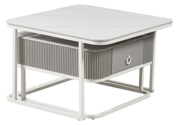 Centre Table Home ESPRIT White 70 x 70 x 45 cm