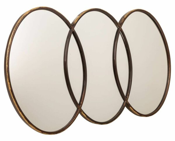 Wall mirror Alexandra House Living Golden Glass Iron 3 x 60 x 103 cm