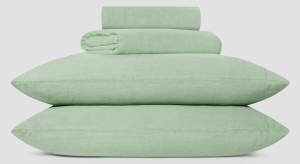Sage Green Linen Blend Sheet Set | Single | Piglet in Bed