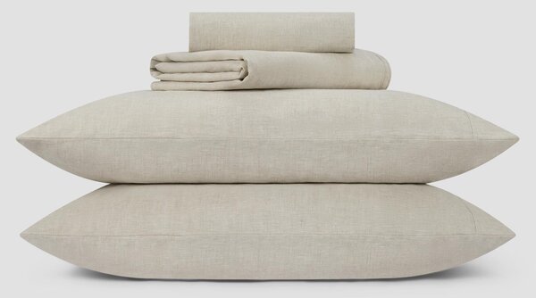Oatmeal Linen Blend Sheet Set | Single | Piglet in Bed