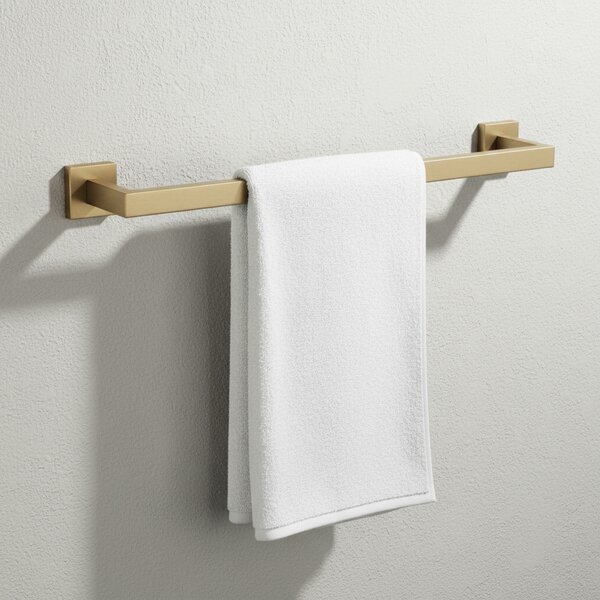 Bathroom Accessories Set Rio Brush Gold 4 Pieces