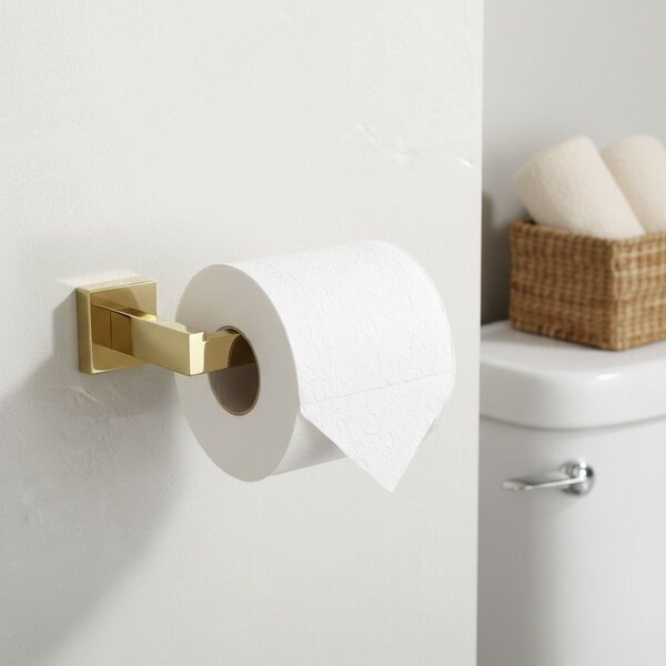 Bathroom Accessories Set Rio Gold 4 Pieces