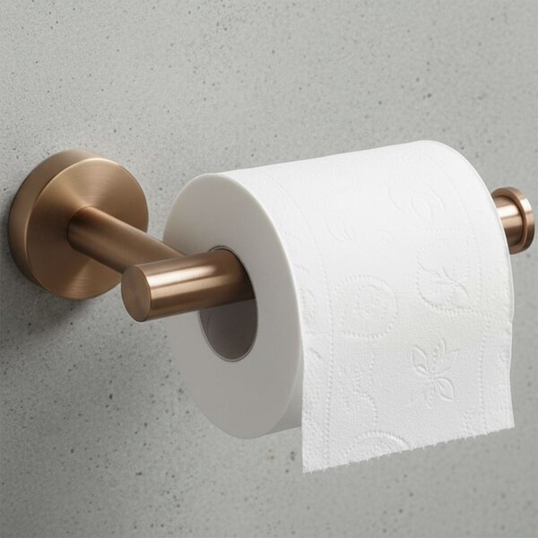Bathroom Accessories Set Ari Brush Copper 4 Pieces