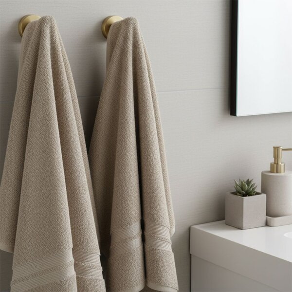 Bathroom Accessories Set Ari Brush Gold 4 Pieces