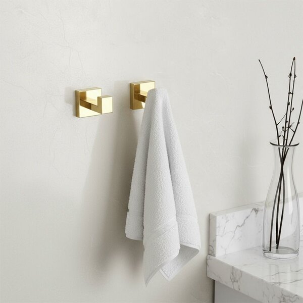 Bathroom Accessories Set Rio Gold 4 Pieces