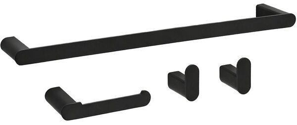 Bathroom Accessories Set Mati Black 4 Pieces