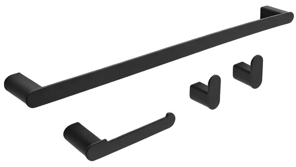 Bathroom Accessories Set Mati Black 4 Pieces