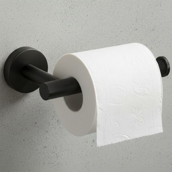 Bathroom Accessories Set Ari Black 4 Pieces