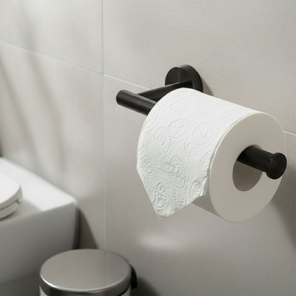 Bathroom Accessories Set Ari Black 4 Pieces