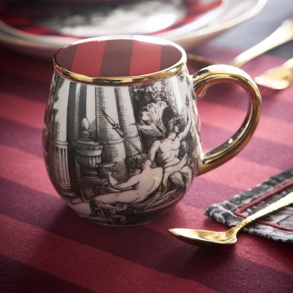 Laurence Llewelyn-Bowen Festivo Porcelain Mug With Lid Multi