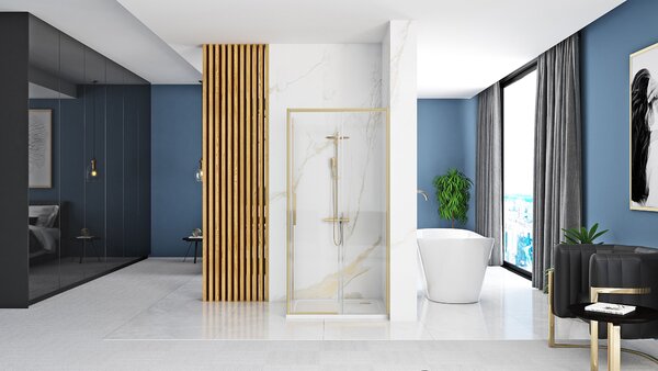 Shower enclosure Rapid Slide Gold Brush