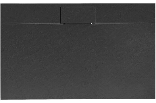 Shower tray Bazalt long Black 80x100