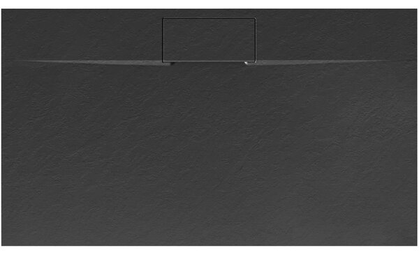 Shower tray Bazalt long Black 80x120