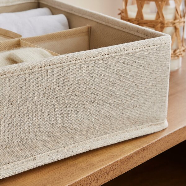 Linen 8 Section Drawer Organiser