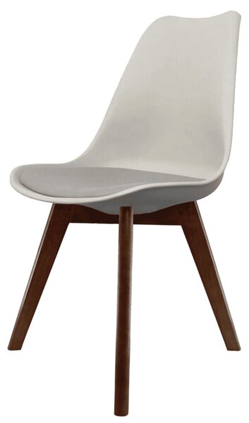 Fusion Living Soho Plastic Dining Chair with Squared Legs