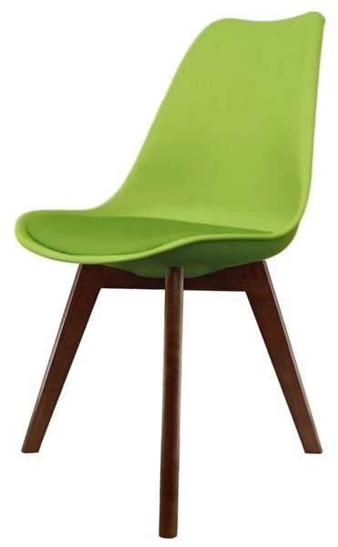 Fusion Living Soho Plastic Dining Chair with Squared Legs