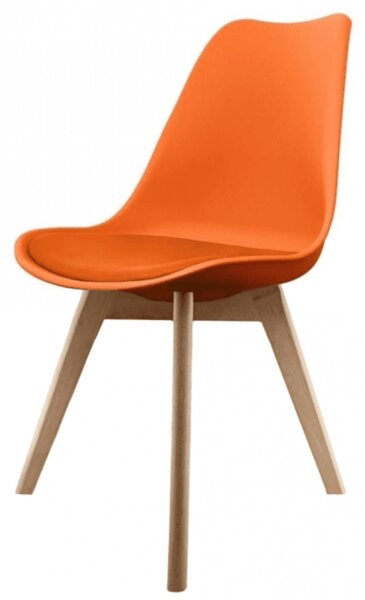 Fusion Living Soho Plastic Dining Chair with Squared Legs