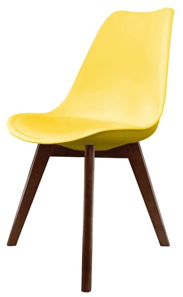 Fusion Living Soho Plastic Dining Chair with Squared Legs