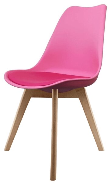 Fusion Living Soho Plastic Dining Chair with Squared Legs