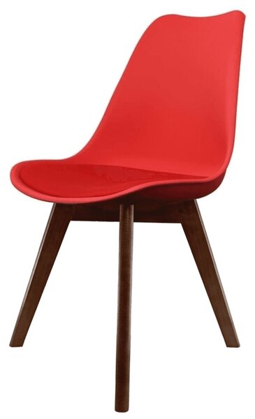 Fusion Living Soho Plastic Dining Chair with Squared Legs