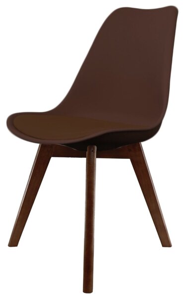 Fusion Living Soho Plastic Dining Chair with Squared Legs