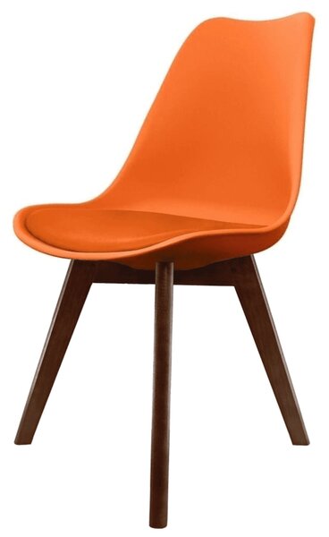 Fusion Living Soho Plastic Dining Chair with Squared Legs