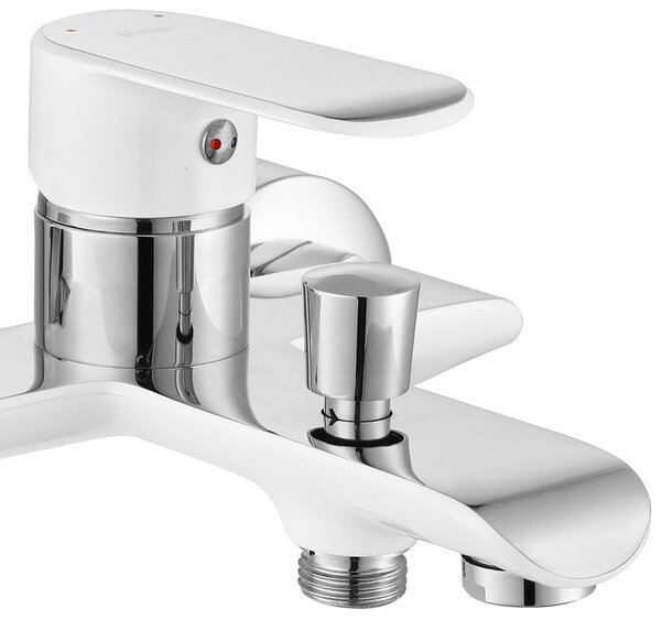 Bath faucet REA BLOOM White Chrome