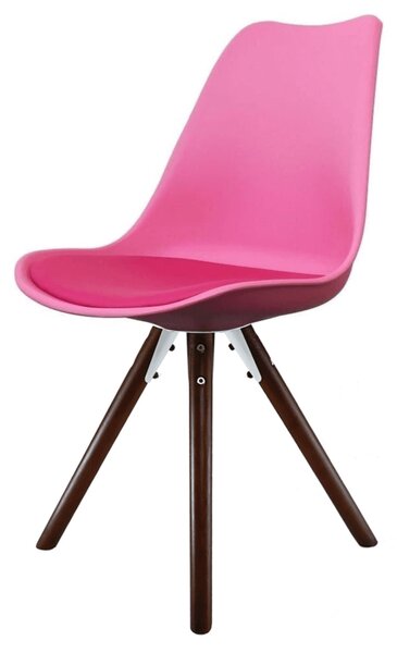 Fusion Living Soho Plastic Dining Chair with Pyramid Legs