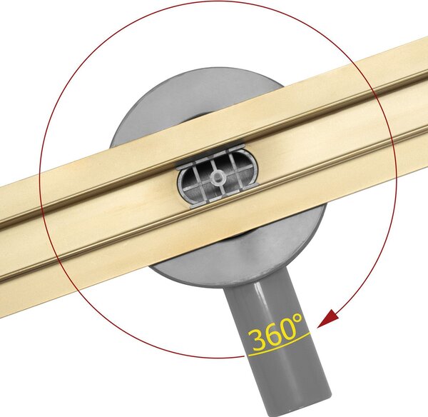 Linear drainage Rea Neo Slim Mirror Gold Pro 50 50