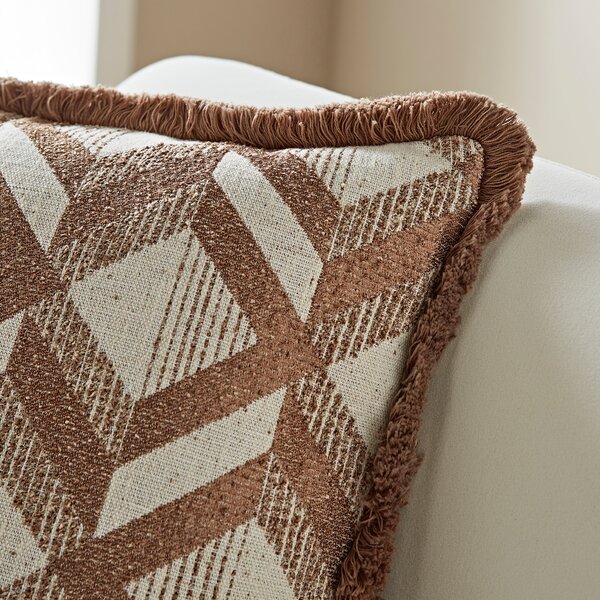 Luxury Jacquard Geometric Cushion