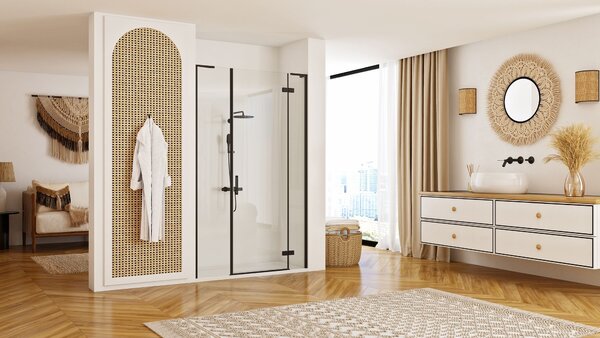 Shower doors Rea Hugo 120 Black