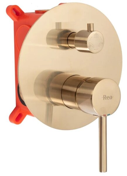 Built-in shower set Rea Lungo Brush Gold + BOX