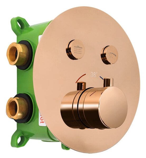 Built-in shower set Rea LUNGO MILER COPPER + BOX