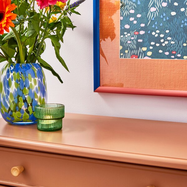 Sophie Robinson Two Tone Cobalt & Coral Photo Frame