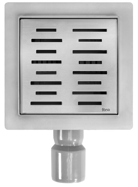 Linear drainage REA LINE 150x150 Nickel Brush