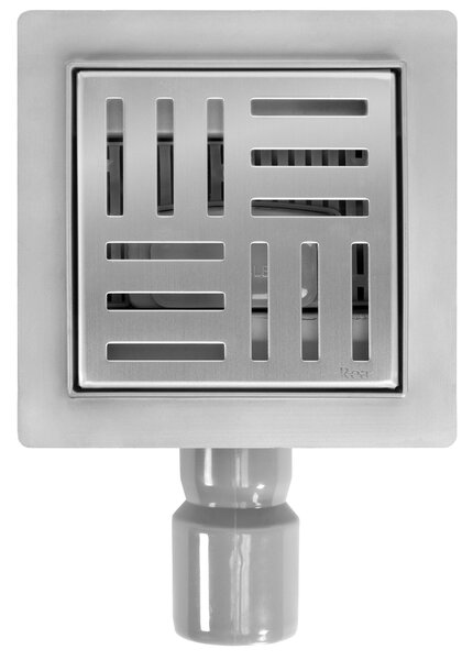 Linear drainage REA CROSS Nickel Brush 12x12
