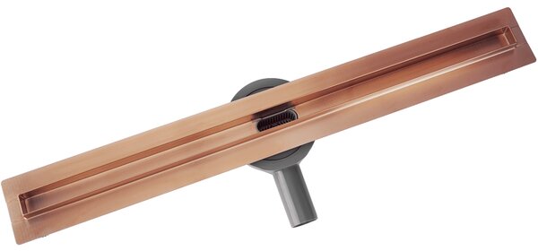 Linear drainage REA Neox Slim pro Brushed Copper 70