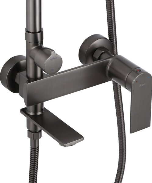 Shower set REA STORM Titanium