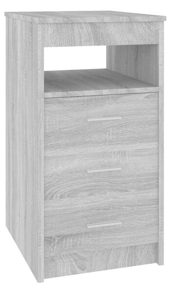 Drawer Cabinet Grey Sonoma 40x50x76 cm Engineered Wood