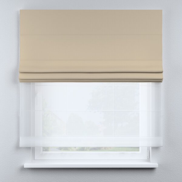 Voile and fabric roman blind (DUO II)