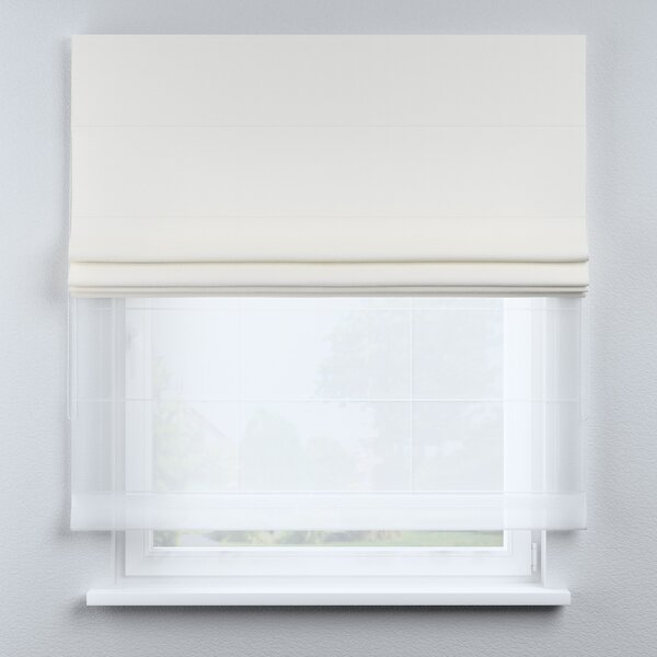 Voile and fabric roman blind (DUO II)