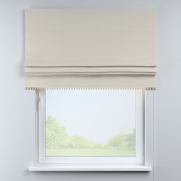 Roman blind with pompoms