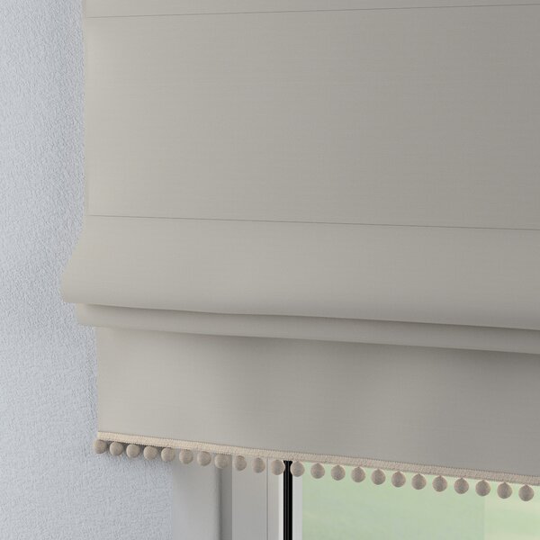 Roman blind with pompoms