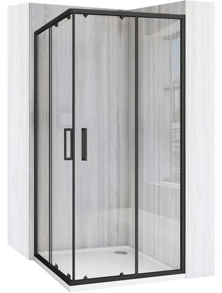 Shower enclosure Rea City 80x80 Black