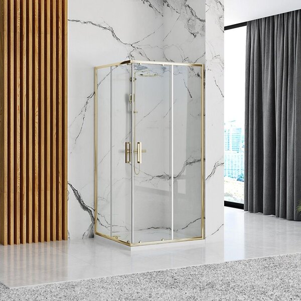 Shower enclosure Rea Punto 80x80 Gold