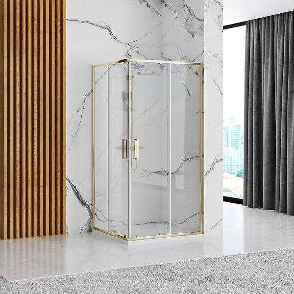 Shower Enclosure Rea Punto 80x100 Gold